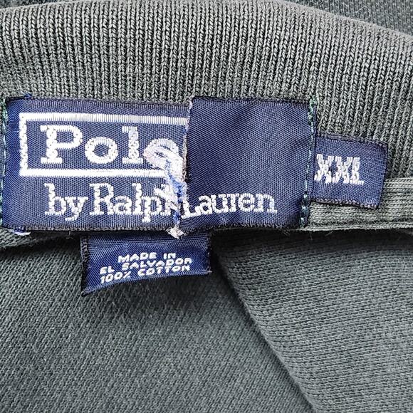 Polo Ralph Lauren Polo Shirt Mens 2XL Green Pique Knit Short Sleeve Red Pony - Picture 11 of 13